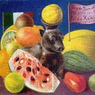 Frida Kahlo, Still Life (I Belong to Samuel Fastlich) 1951. Private Collection.
