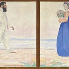 Cuno Amiet, Doppio ritratto (Doppelporträt), 1903, Tempera su tela, 192 x 114 cm, Collezione privata
