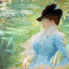 Giuseppe De Nittis, Signora in giardino, 1882, Pastello, cm. 82x100 Barletta, Pinacoteca Giuseppe De Nittis