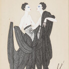 Ert&eacute; - Romain de Tirtoff (1892-1990), Les Fleurs du Mal: Les Gousses de Vanille, 1916, china e tempera su cartone, cm 27 x 18,5, Collezione Franco Maria Ricci, Labirinto della Masone, Fontanellato (Pr), courtesy &copy; Chalk & Vermilion LLC / SIAE