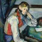 Paul Cezanne, Le gar&ccedil;on au gilet rouge (Ragazzo con il gilet rosso), 1888&ndash;1890, olio su tela, 79,5 x 64 cm, collezione Emil B&uuml;hrle, prestito a lungo termine al Kunsthaus Z&uuml;rich