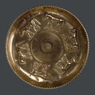 Gold Libation Bowl, Gold libation bowl decorated with six bulls, Sant’ Angelo Muxaro, c. 600 BC | © The Trustees of the British Museum, London