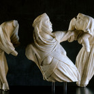 Giovanni Pisano, Frammenti del monumento funebre a Margherita di Brabante (Elevatio animae),1312-1314, Genova, Museo di Sant&rsquo;Agostino, MSA 258, Ph: Scala, Firenze