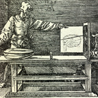 Albrecht Durer, Lo sportello, 1525 ca. Xilografia, 132x185 mm. Gabinetto disegni e stampe degli Uffizi, Firenze