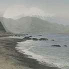Linda Fregni Nagler, Fuji fromTokaido, 2018, Gelatina a stampa d'argento colorata a mano, 29.3 x 22.3 cm, Con cornice 43.7 x 42.4 cm