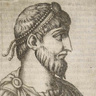 361 | Aquileia si ribellaL'imperatore Giuliano cinge d'assedio Aquileia, che si era ribellata a lui | Ritratto di Giuliano l'Apostata in una calcografia da Giovanni Battista Cavalieri & Thomas Treterus, Romanorum imperatorum effigies, Roma, Vincenzo Accolti, 1583, Biblioteca Municipale di Trento