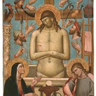 Niccolò di Pietro Gerini, Pietà e simboli della Passione, 1400-1405, tavola. Arezzo, Museo Nazionale di Arte Medievale e Moderna (in deposito dalle Gallerie Fiorentine)