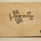 Carlo Carrà, Bombe su Vienna: Bomboni, 1914-1915. Inchiostro su carta, cm 21,2 x 27,4.