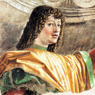Donato Bramante, Uomo dall'alabarda, affresco, 1480-1490 circa.