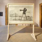 William Kentridge, Drawing for the Venice Biennale project, 2005, Carboncino e pastello su carta, Collezione Lia Rumma Veduta della mostra Pensieri fuggitivi a cura di Saverio Verini, Palazzo Collicola, Spoleto, 2025 | Courtesy © William Kentridge e Lia Rumma Gallery Milano/Napoli | Foto: Giuliano Vaccai