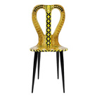 Piero Fornasetti, Sedia “Musicale”, 1951. Legno. Stampata, laccata e dipinta a mano. Courtesy Fornasetti.