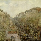 Camille Pissarro, Boulevard Montmartre: Mardi Gras, 1897, olio su tela, 63 x 80 cm. The Armand Hammer Collection, Gift of the Armand Hammer Foundation. Hammer Museum, Los Angeles