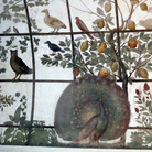 La volta della Stanza degli uccelli, (particolare con pavone), Villa Medici, Roma | © Wikimedia Commons Photo by Saiko 2013