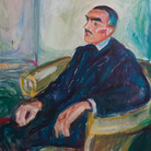 Edvard Munch, Jappe Nilssen in una sedia di vimini 1925 – 1926 olio su tela, cm 78,00 x 69 Collezione Erik M. Vik © The Munch Museum / The Munch-Ellingsen Group by SIAE 2013 