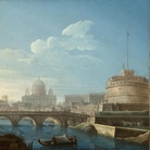 Pietro Bellotti, Veduta di Roma con Castel Sant'Angelo e il Vaticano, 1771, 59 x 73.3 cm, Somerset (Gran Bretagna), Collezione privata