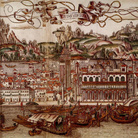 1420 | L’annessione alla SerenissimaVenezia annette Aquileia e il suo principato. Fine del potere temporale dei patriarchi | Carta di Venezia nel XV secolo, 1400-1500, Da Voyages en Italie, Gallica / BNF, Di Erhardum Reüwich de Trajecto & Bernhard von Breydenbach (1440 - 1497)