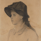 Gustav Klimt, Hermine Klimt, 1881. Gessetto nero, cm 40,6 x 30,5. Collezione privata © Alfred Weidinger