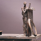 M. Paladino, Senza titolo, 1997; bronzo, cm 35x44x27 