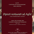 Dipinti restaurati ad Agliè