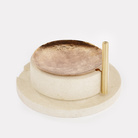 La Macina  – Macina. Disegnata da ECAL/Stefano Panterotto. Realizzata da Luca Bellei, scultore della pietra a Bôle (NE). Esposta a Milano presso il Museo Bagatti Valsecchi nell'esposizione Arts & Crafts & Design: Time according to ECAL and Swiss Craftsmen realizzata da Vacheron Constantin.