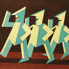 Fortunato Depero, Pagliaccetti, Olio su tela, 83.5 x 70 cm, Palazzo Ricci, Fondazione Cassa di Risparmio di Macerata