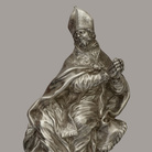 Giovan Battista Foggini, San Cerbone (dal Reliquiario dei Santi Protettori della Toscana), argento fuso e cesellato; altezza cm 9. Firenze, Museo degli Argenti