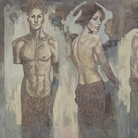 Tarik Berber, Mystique 1. Oil on canvas, cm 140x240, London 2014