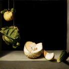 Juan Sánchez Cotán (1560 - 1627), Natura morta con mela cotogna, cavolo, melone e cetriolo, 1602 circa, San Diego Museum of Art