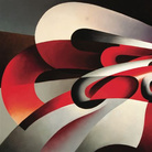 Tullio Crali, Le forze della curva, 1930, Olio su tela, 89 x 69 cm, Collezione privata