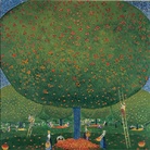 Cuno Amiet, La raccolta delle mele (Apfelernte), 1907, Olio su tela, 100.5 x 100 cm, Kunstmuseum Solothurn, Schenkung Frau Monique Barbier-Müller in Erinnerung an ihren Vater Josef Müller, 1977