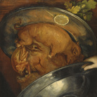 Giuseppe Arcimboldo, Il Cuoco / Piatto di arrosto, Olio su tavola, 41 x 52.5 cm, Stoccolma, Nationalmuseum