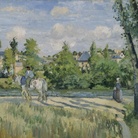 Camille Pissarro, Sentiero illuminato dal sole, Pontoise, 1874, Olio su tela, 52,4 x 81,6 cm, Boston, Museum of Fine Arts