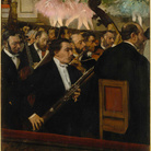 Edgar Degas, L'orchestre de l’Opéra / L'orchestra dell'opera, 1870 circa.Olio su tela, cm 56,5 x 45 