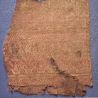 Funerary Robe, Fragments of the funerary robe of Henry VI, red-and-gold lampas silk, tomb of Henry VI, Palermo, Sicily, 1197 AD | © The Trustees of the British Museum, London