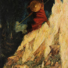 Mariano Fortuny y Madrazo (1871-1949),Ciclo wagneriano (La valchiria) - Wotan colpisce la roccia 