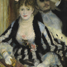 Auguste Renoir, The Theater Box, 1874, oil on canvas framed: 106.6 x 91 x 12.3 cm (41 15/16 x 35 13/16 x 4 13/16 in.) original canvas: 80 x 63.5 cm (31 1/2 x 25 in.) The Courtauld, London (Samuel Courtauld Trust) Photo &copy; The Courtauld