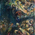 Emilio Vedova, Mosé fa scaturire l'acqua dalla roccia (da Tintoretto), 1942, 48x43 cm, olio su tela, Firenze, Museo Alberto della Ragione