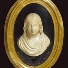 Giovan Battista Foggini, Ritratto di Anna Maria Luisa de’ Medici bambina, 1675-1676 ca, marmo bianco, marmo giallo di Siena e paragone, Grassina (Fi), Collezione Alberto Bruschi