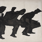 Sergio Lombardo, Piazza Navona (dai Gesti tipici),1963, Smalto su tela, 250x 190 cm, Collezione Privata