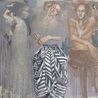 Tarik Berber, Mystique 2. Oil on canvas, cm 160x240, London 2014