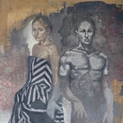 Tarik Berber, The Couple. Oil on canvas, cm 160x120, Zadar 2014