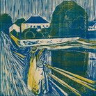 Edvard Munch, Le ragazze sul ponte 1918 Disegno a colori, cm 58,20 x 42,90 Collezione private © The Munch Museum / The Munch-Ellingsen Group by SIAE 2013