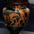 Cratere con Achille e Pentesilea, Pittore dei Niobidi, 470 a.C. Argilla, h cm 78, diam. Bocca 47,5. Provenienza: Gela, necropoli. Agrigento, Museo Archeologico Regionale