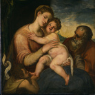 Andrea Schiavone, Sacra Famiglia con San Giovannino. Olio su tela, cm 98 x 93. Praga,Art Collections of the Prague Castle © Prague Castle Administration