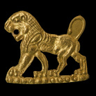 Laminetta raffigurante un leone incedente, Fine del VI - inizi del V secolo a.C., Iran nordoccidentale, Oro, 2 x 1,8 cm, Peso 75 gr | Photo © Gianluca Baronchelli