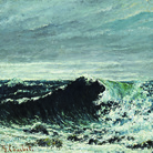 Gustave Courbet, L'onda, 1869 circa, Olio su tela, 55 x 46 cm, Edimburgo, National Galleries of Scotland, Dono di Sir Alexander Maitland in memoria della moglie Rosalind, 1960