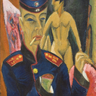 Ernst Ludwig Kirchner, Self-Portrait as Soldier, 1915, Allen Memorial Art Museum, Oberlin College, Ohio | courtesy &copy; Allen Memorial Art Museum, Oberlin College, Ohio