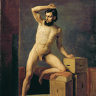 Gustav Klimt, Nudo maschile, 1883 circa. Olio su tela, cm 68 x 54,8. Vienna, Belvedere © Belvedere, Vienna