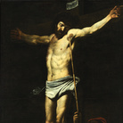 Battistello Caracciolo (Napoli, 1578 - Napoli, 1635), La crocifissione, 1610 circa, Olio su tela, 103.5 x 151 cm, Napoli, Museo e Real Bosco di Capodimonte (in deposito dal Museo Civico di Castelnuovo) | Su concessione del Ministero per i Beni e le Attività Culturali / Polo Museale della Campania | Foto: Fabio Speranza