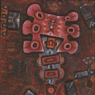 Vladimir Jankilevskij, Proheta,1967, Olio e rilievo su legno